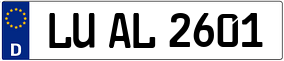 Truck License Plate